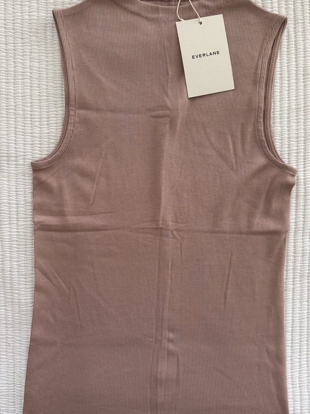 Everlane Women's Luxe Rib Funnel Neck Tank